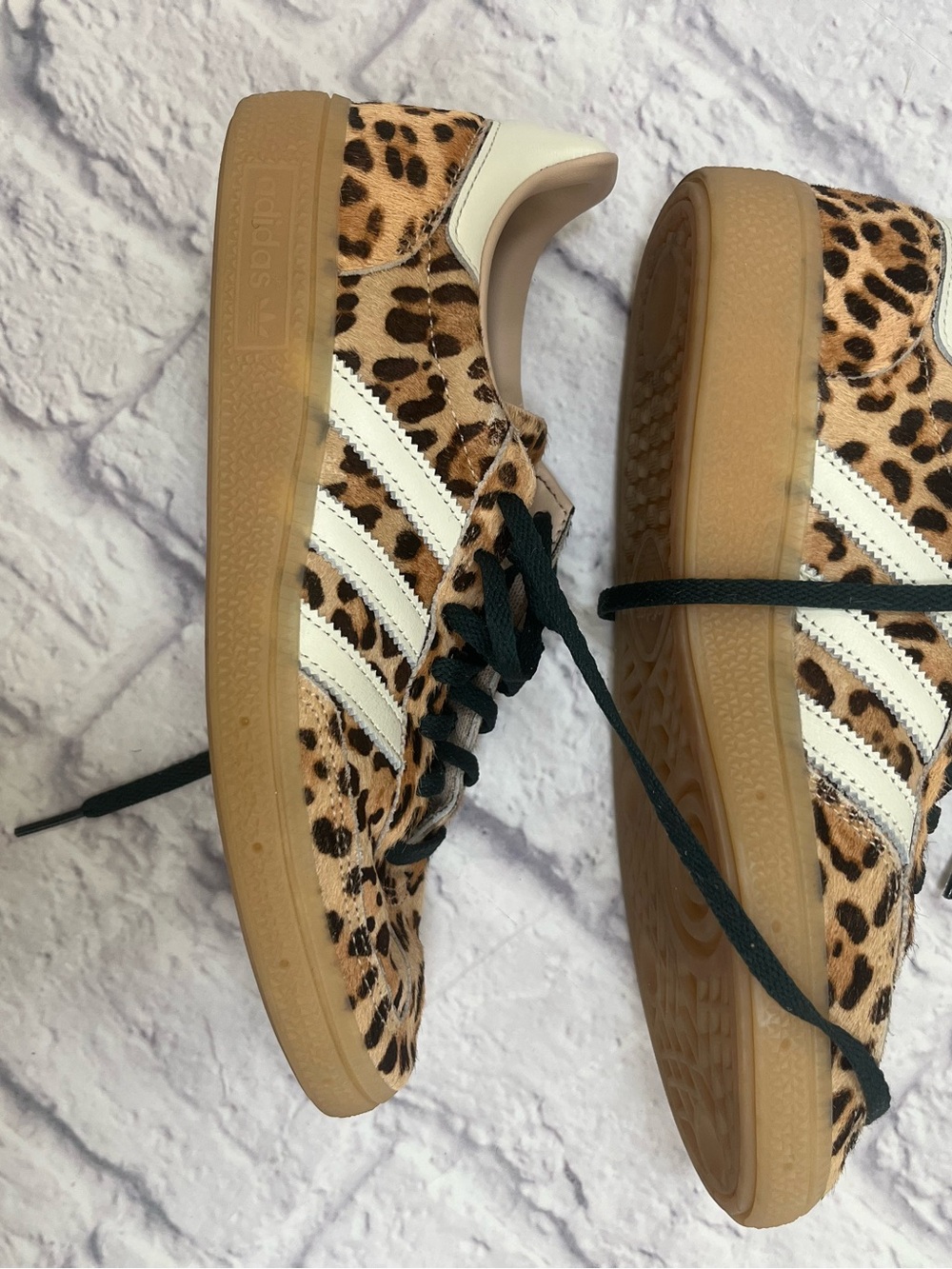 adidas Handball Spezial Magic Leopard Pony Hair Sneakers | Women’s 7 | KI6678 - Picture 6 of 7